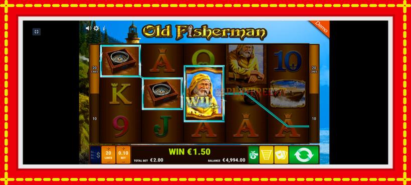 Slot machine Old Fisherman with access to free game online, picture 2