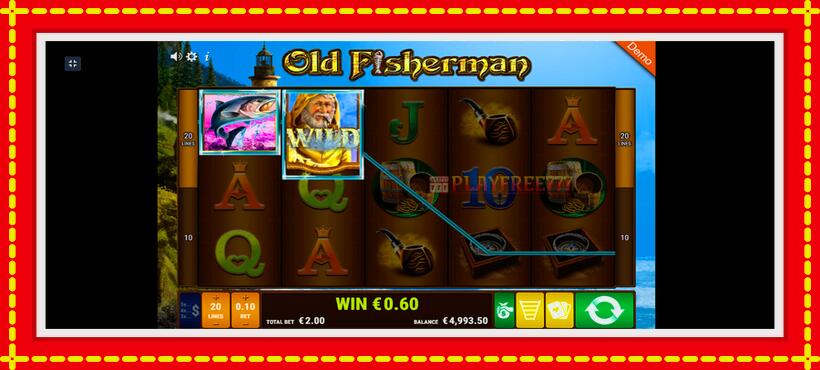 Slot machine Old Fisherman with access to free game online, picture 3