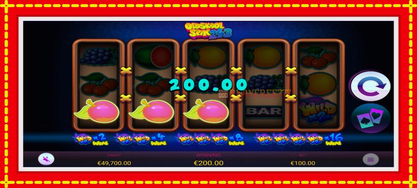 Slot machine Oldskool Spin 243 with access to free game online, picture 2