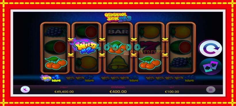 Slot machine Oldskool Spin 243 with access to free game online, picture 3