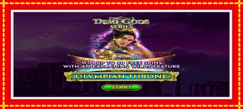 Slot machine Olympian Throne with access to free game online, picture 1