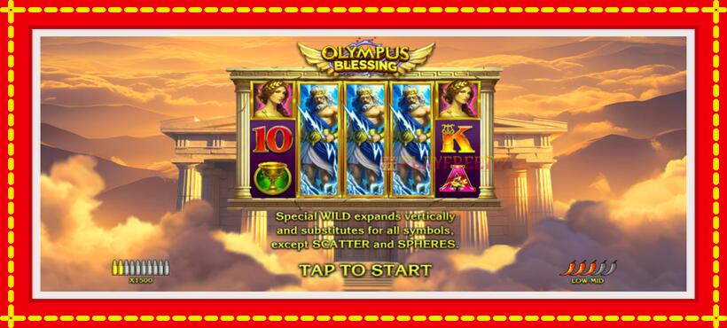 Slot machine Olympus Blessing with access to free game online, picture 1