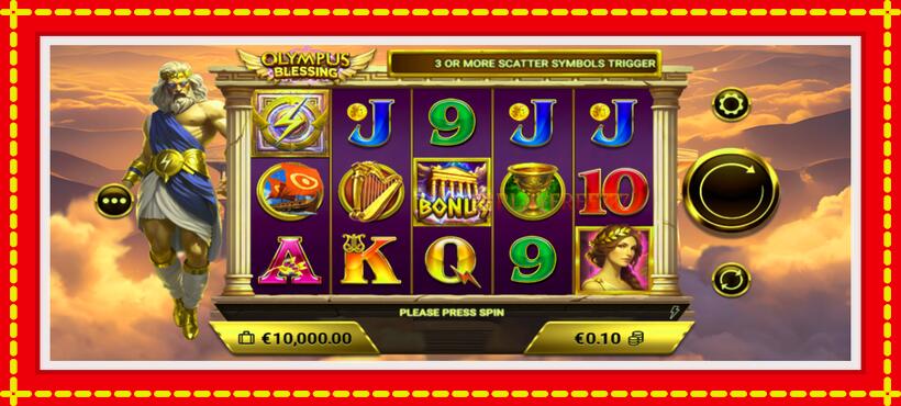 Slot machine Olympus Blessing with access to free game online, picture 2