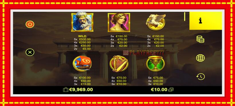 Slot machine Olympus Blessing with access to free game online, picture 5