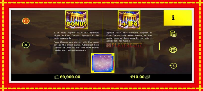 Slot machine Olympus Blessing with access to free game online, picture 6