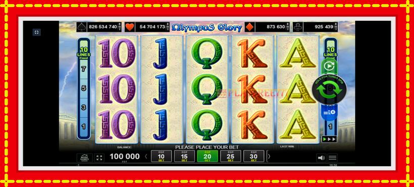 Slot machine Olympus Glory with access to free game online, picture 1