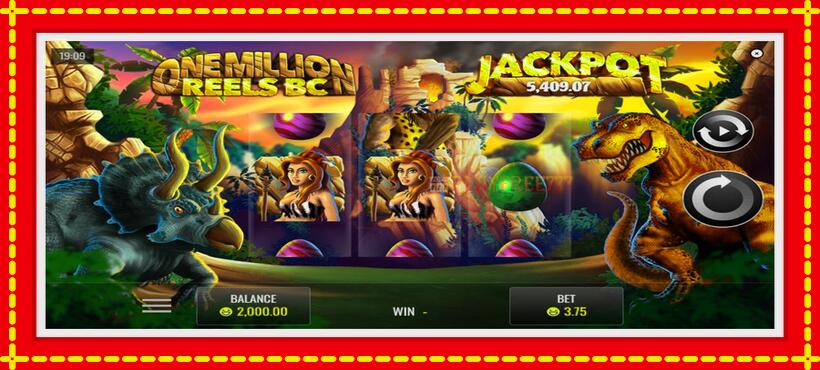 Slot machine One Million Reels BC with access to free game online, picture 1