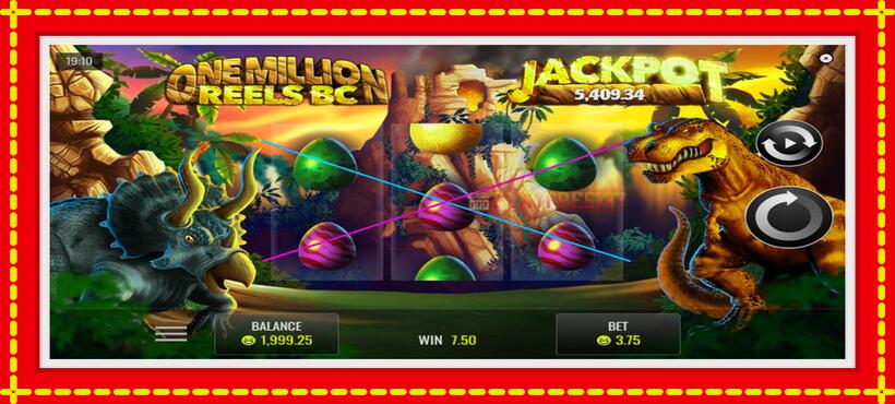 Slot machine One Million Reels BC with access to free game online, picture 2