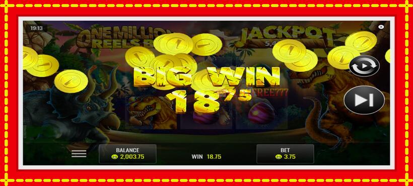 Slot machine One Million Reels BC with access to free game online, picture 4