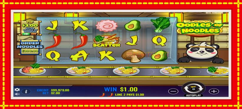 Slot machine Oodles of Noodles with access to free game online, picture 3