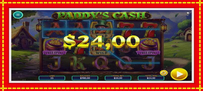 Slot machine Paddys Cash with access to free game online, picture 3