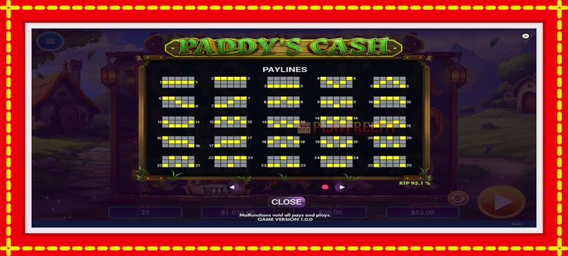 Slot machine Paddys Cash with access to free game online, picture 7