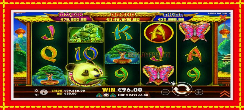 Slot machine Pandas Fortune 2 with access to free game online, picture 4