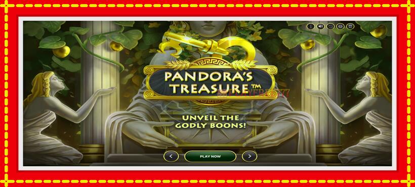 Slot machine Pandoras Treasure with access to free game online, picture 1