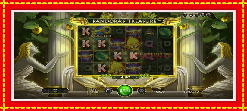 Slot machine Pandoras Treasure with access to free game online, picture 3