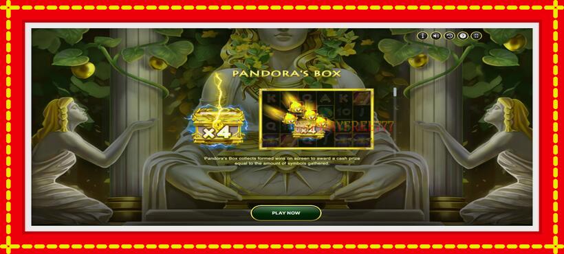 Slot machine Pandoras Treasure with access to free game online, picture 5