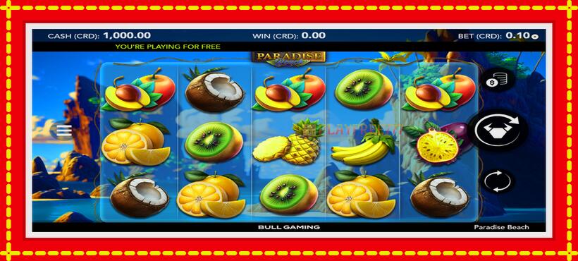 Slot machine Paradise Beach with access to free game online, picture 1