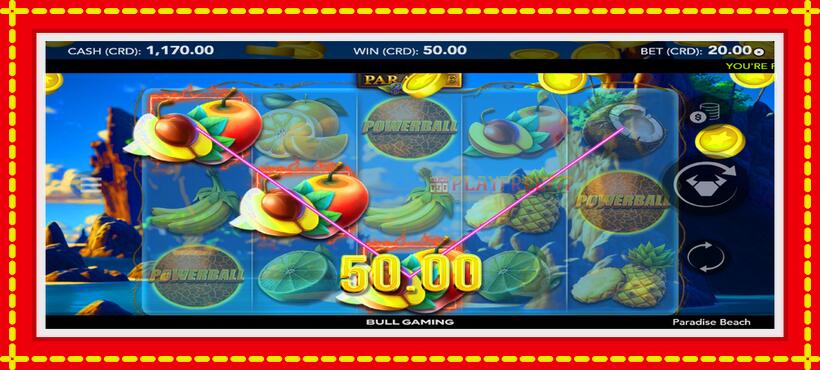 Slot machine Paradise Beach with access to free game online, picture 4