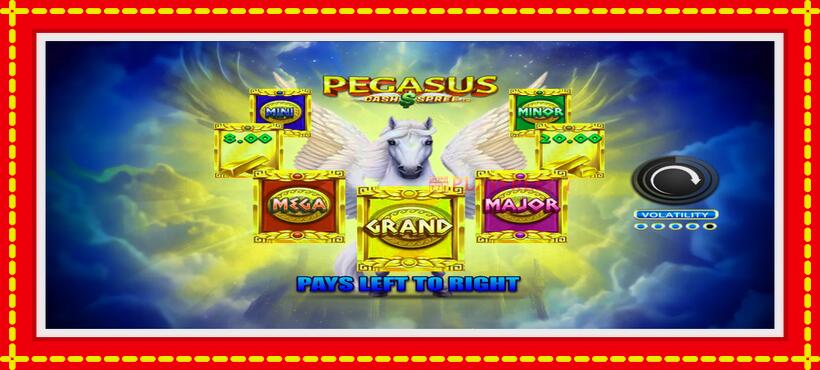 Slot machine Pegasus Cash Spree with access to free game online, picture 1