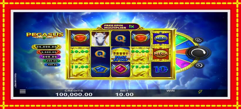 Slot machine Pegasus Cash Spree with access to free game online, picture 2