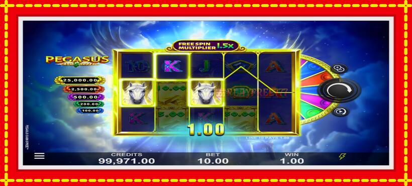 Slot machine Pegasus Cash Spree with access to free game online, picture 3