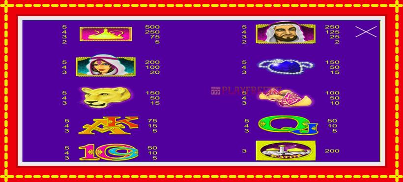 Slot machine Persian Nights with access to free game online, picture 2