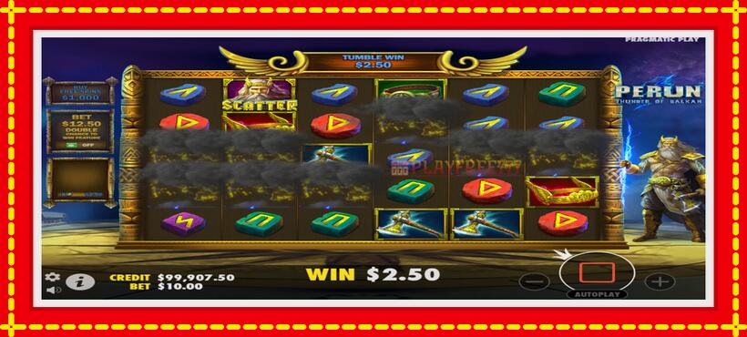 Slot machine Perun - Thunder of Balkan with access to free game online, picture 3