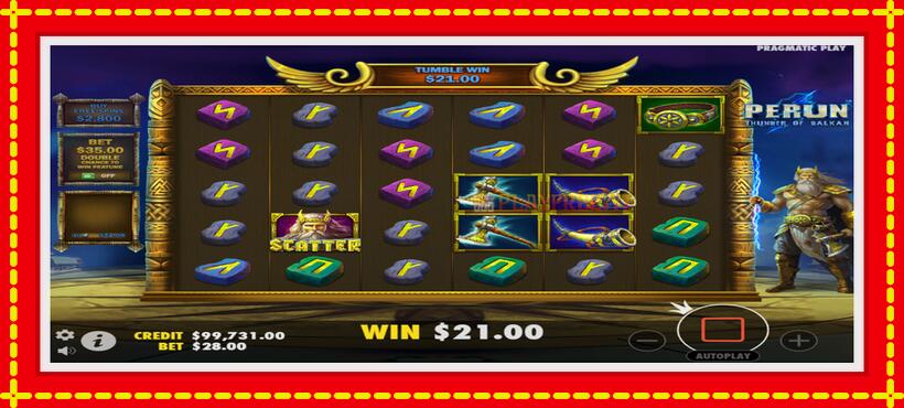 Slot machine Perun - Thunder of Balkan with access to free game online, picture 4