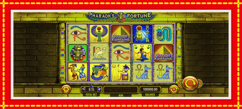 Slot machine Pharaohs Fortune with access to free game online, picture 2