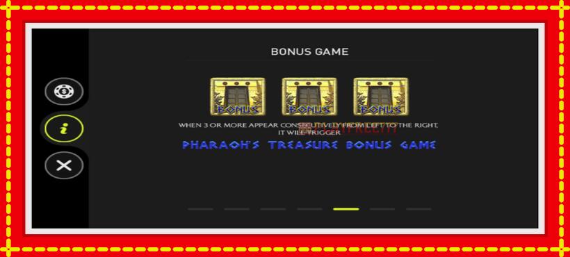 Slot machine Pharaon with access to free game online, picture 2