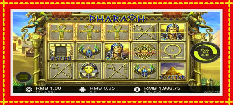 Slot machine Pharaon with access to free game online, picture 3