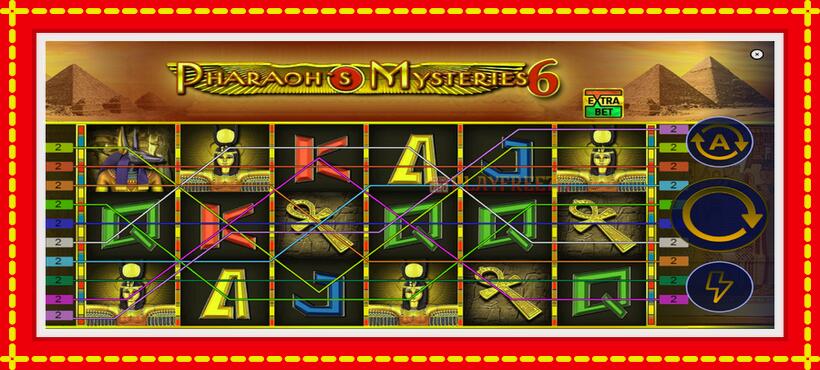 Slot machine Pharaons Mysteries 6 with access to free game online, picture 2