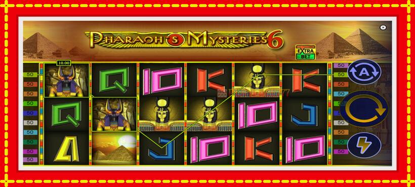 Slot machine Pharaons Mysteries 6 with access to free game online, picture 3