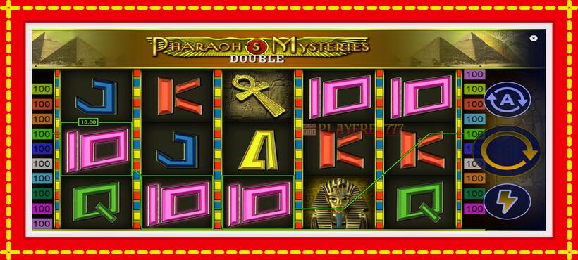 Slot machine Pharaons Mysteries Double with access to free game online, picture 3