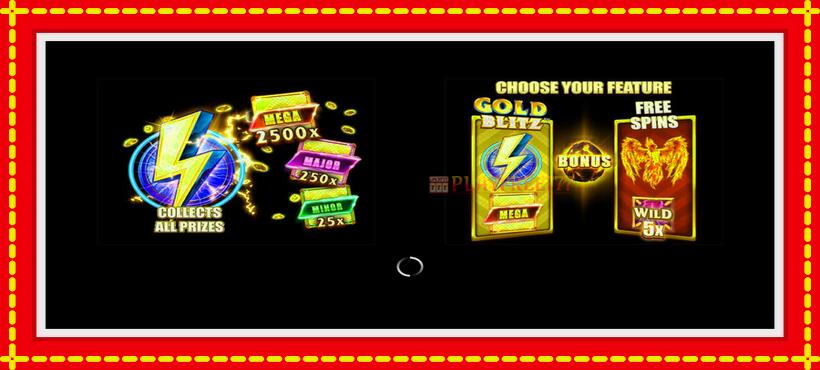 Slot machine Phoenix Gold Blitz with access to free game online, picture 1