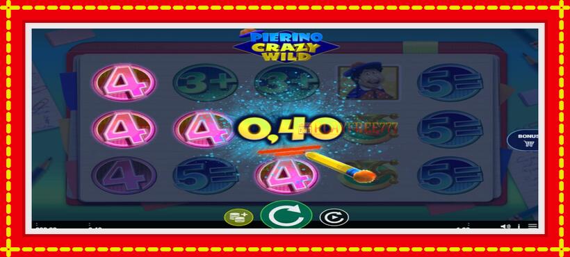 Slot machine Pierino Crazy Wild with access to free game online, picture 2