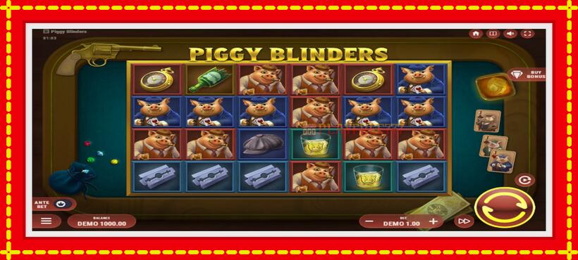 Slot machine Piggy Blinders with access to free game online, picture 1