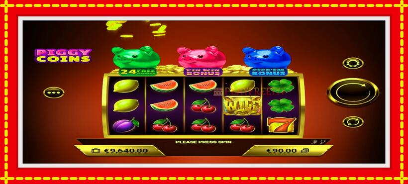 Slot machine Piggy Coins with access to free game online, picture 2