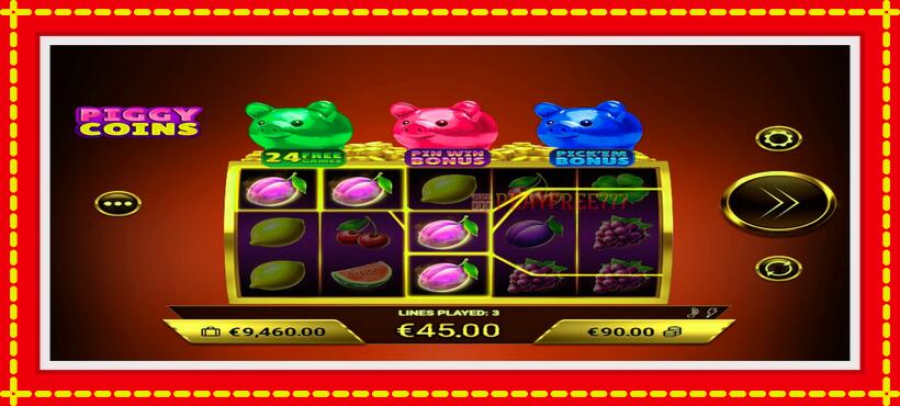 Slot machine Piggy Coins with access to free game online, picture 3