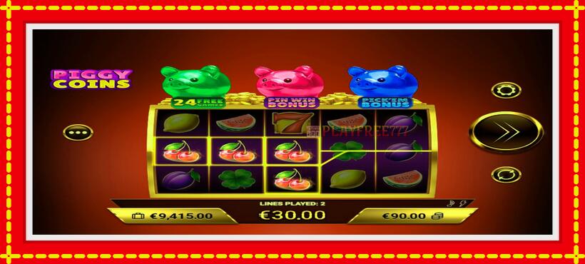 Slot machine Piggy Coins with access to free game online, picture 4