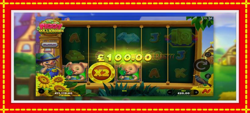 Slot machine Piggy Millionaire with access to free game online, picture 3