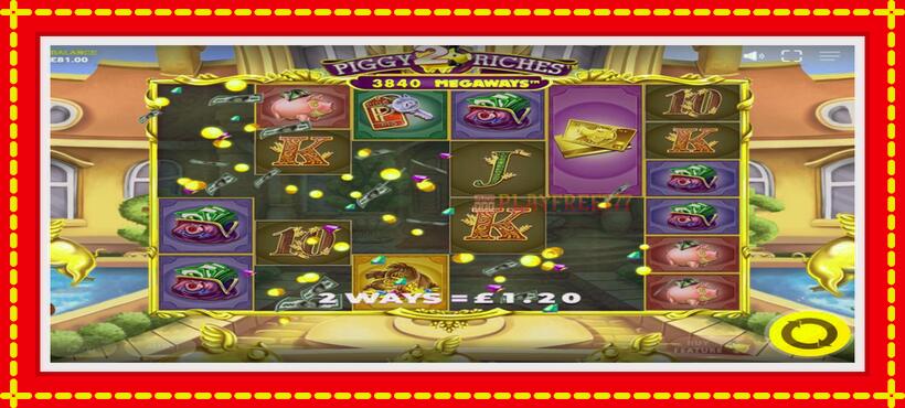 Slot machine Piggy Riches 2 Megaways with access to free game online, picture 3