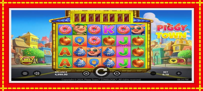 Slot machine Piggy Town with access to free game online, picture 1