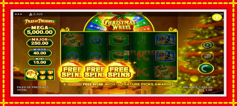 Slot machine Piles of Presents with access to free game online, picture 3