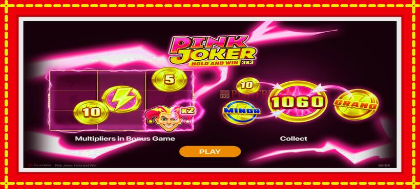 Slot machine Pink Joker with access to free game online, picture 1