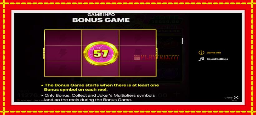 Slot machine Pink Joker with access to free game online, picture 5