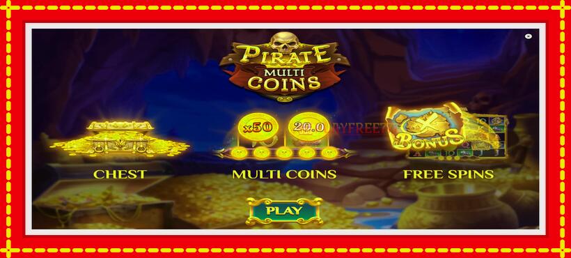 Slot machine Pirate Multi Coins with access to free game online, picture 1