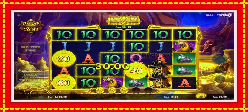 Slot machine Pirate Multi Coins with access to free game online, picture 3