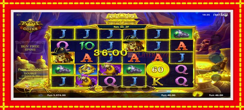 Slot machine Pirate Multi Coins with access to free game online, picture 4