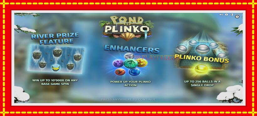 Slot machine Pond of Plinko with access to free game online, picture 2